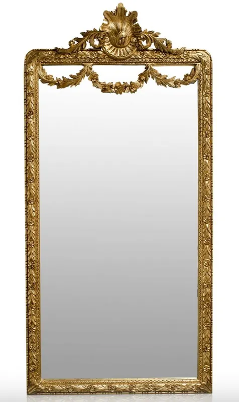 Preiswert Casa Padrino Miroir Baroque Or 120 x H. 242 cm - Miroir Mural Baroque