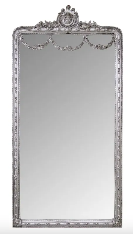 Markenprodukt Casa Padrino Miroir Baroque Argent 120 x H. 242 cm - Miroir Mural Baroque