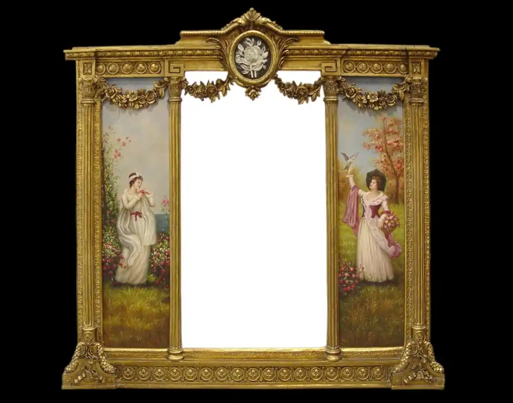 Espejo barroco Casa Padrino Gold B 152,5 cm x H.146,4 cm - Espejo de pared barroco Direkt Vom Hersteller
