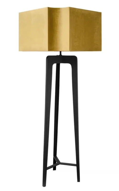 Casa Padrino lampadaire de luxe noir mat 75 x H. 188 cm - Mobilier de Restaurant de l'hôtel Mega-Angebot
