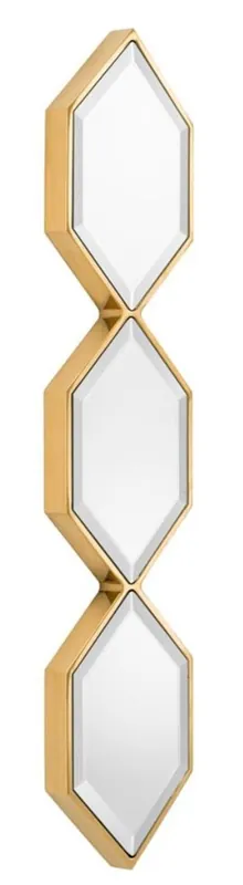 Wochenendangebot Casa Padrino miroir mural design or 25 x H. 110 cm - Miroir de Salon de Luxe