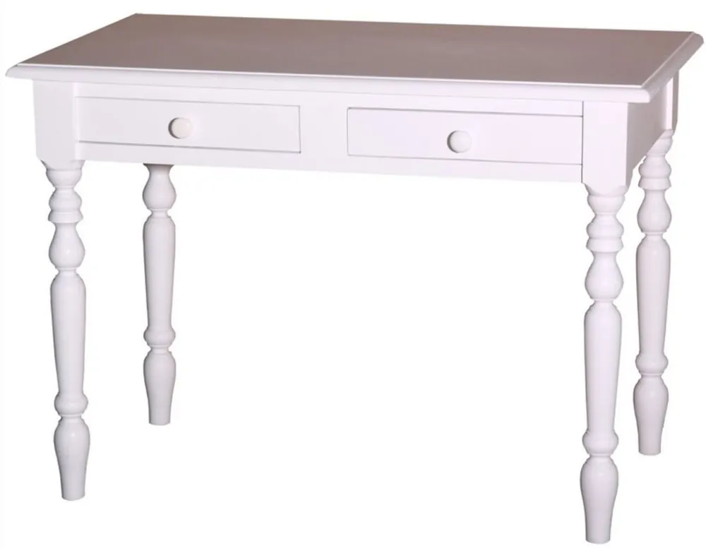 Casa Padrino bureau avec 2 tiroirs en blanc 109 x 60 x H. 79 cm - Meubles de Style Country Begrenztes Angebot