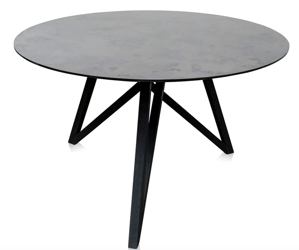 Casa Padrino table de salle à manger de luxe avec plateau de table minéral 120 x H. 76 cm - Meubles de Salle à Manger Design Nur Für Kurze Zeit