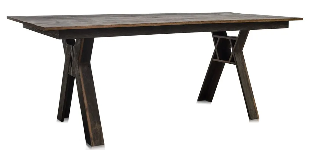 Sale Casa Padrino table à manger en fer forgé de luxe marron foncé - Qualité Luxe