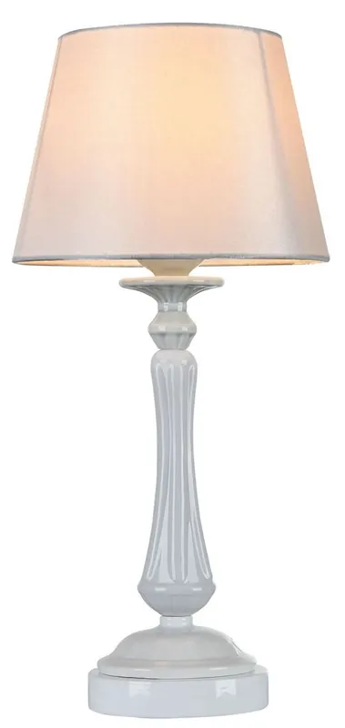 Abverkauf Casa Padrino lampe de table de style baroque blanc brillant Ø 23 x H. 48 cm - Meubles Art Nouveau