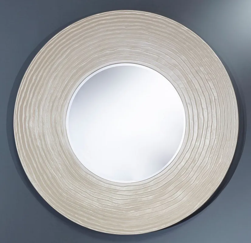 Casa Padrino salon miroir mural blanc perle Ø 109 cm - Accessoires de Salon de Luxe Wochenendangebot