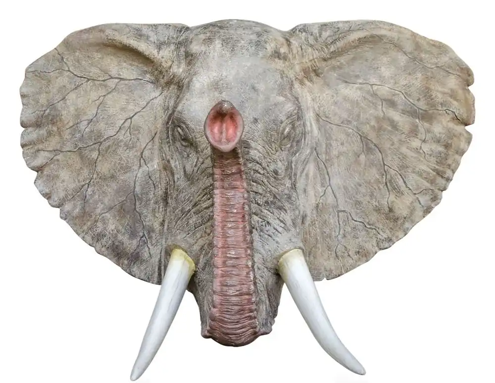 Angebot Casa Padrino figurine murale éléphant gris 215 x 67 x H. 170 cm - Décoration Murale de Luxe