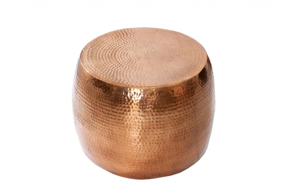 Casa Padrino table basse de luxe en aluminium cuivre 60 cm - salon salon table - unique Preisreduziert