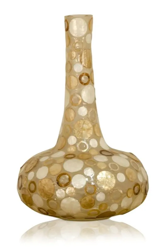 Casa Padrino deco vase en coquillages Ø 26 x H. 43 cm - Bagues et Pointes Saisonangebot