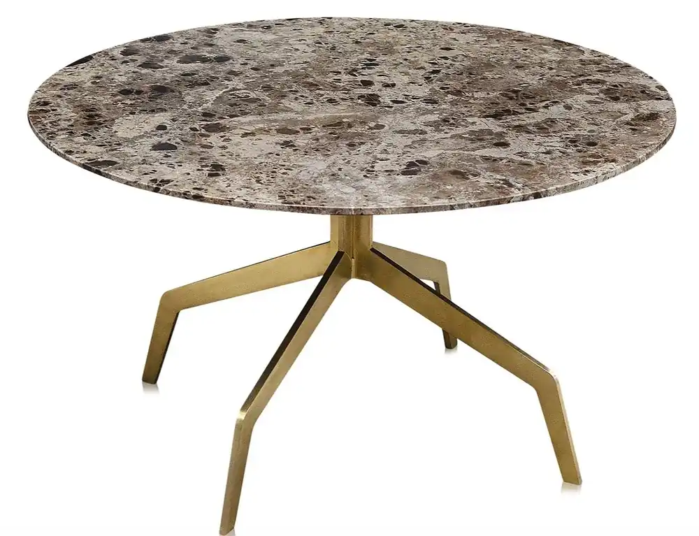 Markenware Casa Padrino table basse de luxe or Ø 70 x H. 40 cm - Mobilier de Salon de Luxe