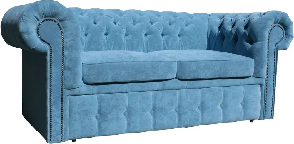 Top-Preis Casa Padrino canapé 2 places en cuir véritable orange 180 x 100 x H. 78 cm - Luxueux Canapé-lit Chesterfield