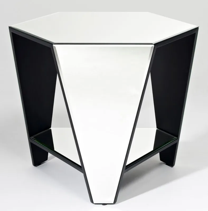Bestseller Casa Padrino table d'appoint de luxe en verre miroir 59 x 51 x H. 49 cm - Mobilier Design