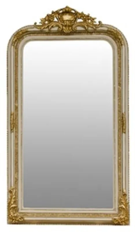 Casa Padrino miroir baroque crème / or 86 x H. 155 cm - Meubles de Salon dans le Style Baroque Neuheit