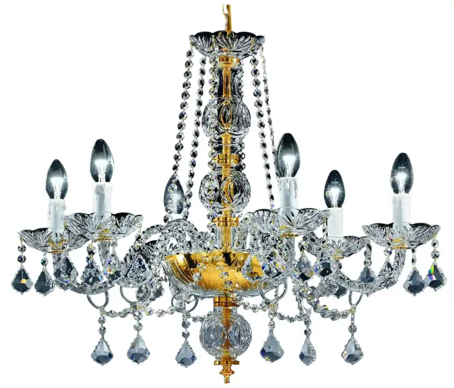 Finale Aktion Casa Padrino lustre en cristal baroque or Ø 65 x H. 58 cm - Noble et Somptueux