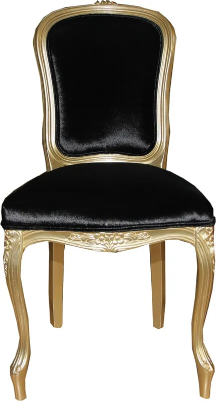 Heißes Angebot Casa Padrino Luxury Baroque Chaise de Salon Or / Noir Mod2 - Luxury Luxury - Meubles d'hôtel