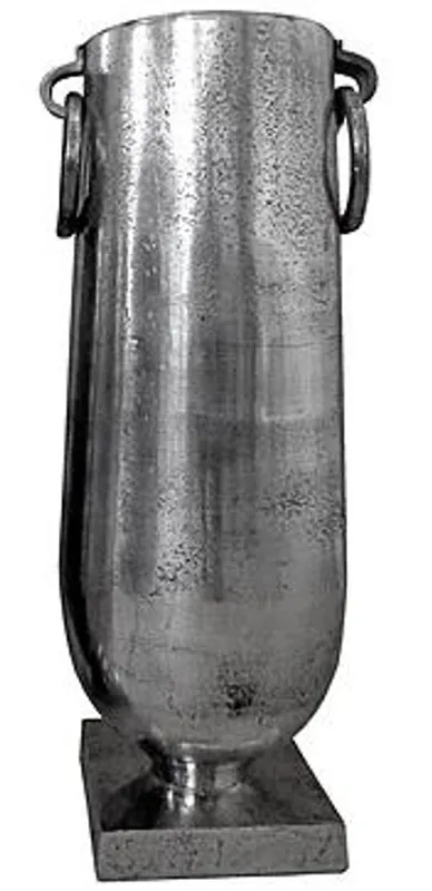 Casa Padrino Antique Style Vase Aluminium Argent - Décoration d'hôtel - Pot à fleurs baroque Highlight