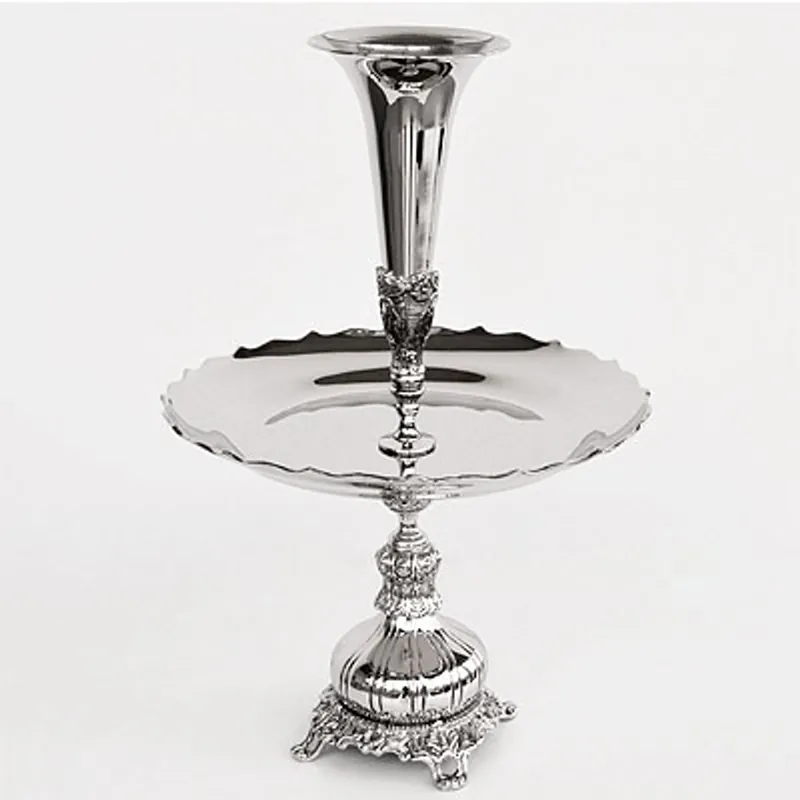 Wochenendangebot Casa Padrino Vase Antique Style Argent - Décoration Hôtelière - Vase Baroque à Fleurs - Vase à Fruits