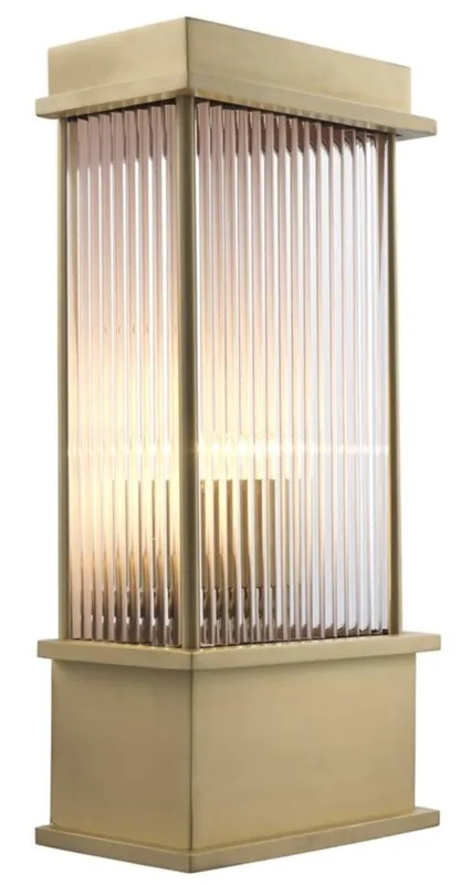 Casa Padrino applique murale laiton 20 x 12 x H. 43 cm - Meubles de Luxe pour Hôtels et Restaurants Top-Angebot