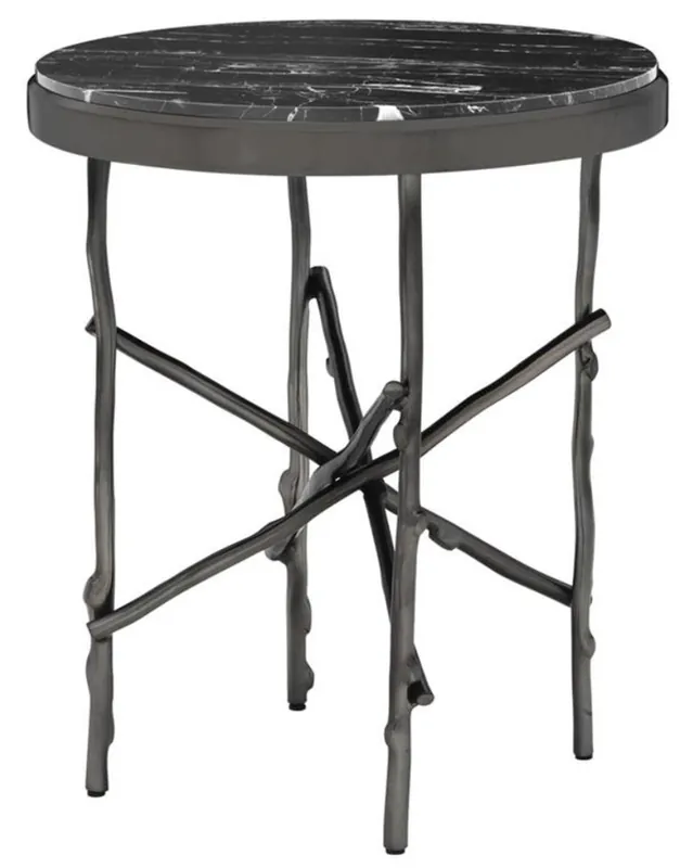 Casa Padrino table d'appoint de luxe bronze / noir Ø 50,5 x H. 58,5 cm - Meubles de Luxe Angebot
