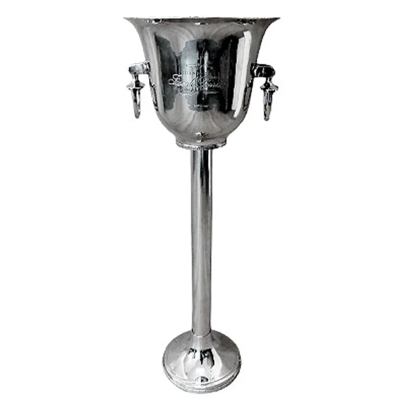 Refroidisseur de vin / refroidisseur à champagne de luxe avec support en laiton massif H 69 cm, L 23 cm de Casa Padrino Schneller Versand