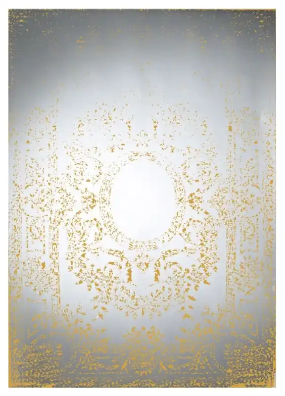 Casa Padrino Miroir Mural Art Déco Vintage Bronze 101 x H. 142 cm - Meubles de Style Antique Nur Für Kurze Zeit