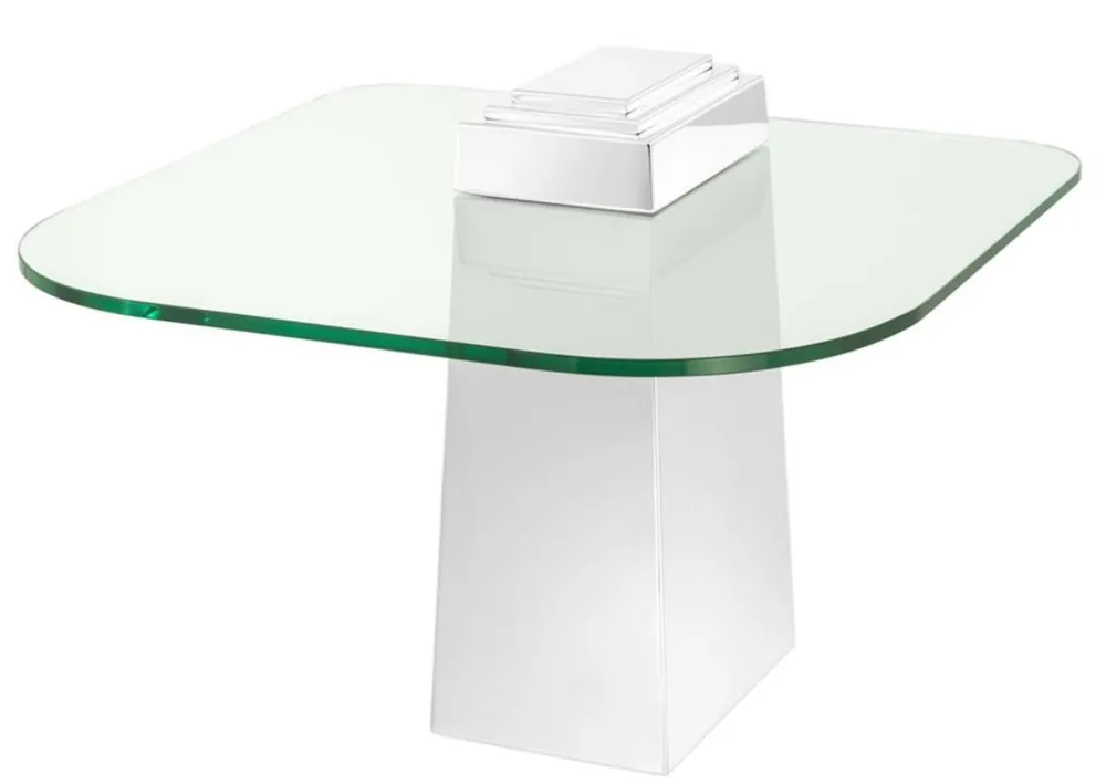 Online Kaufen Casa Padrino table d'appoint de luxe argent 65 x 65 x H. 51 cm - Qualité Luxe