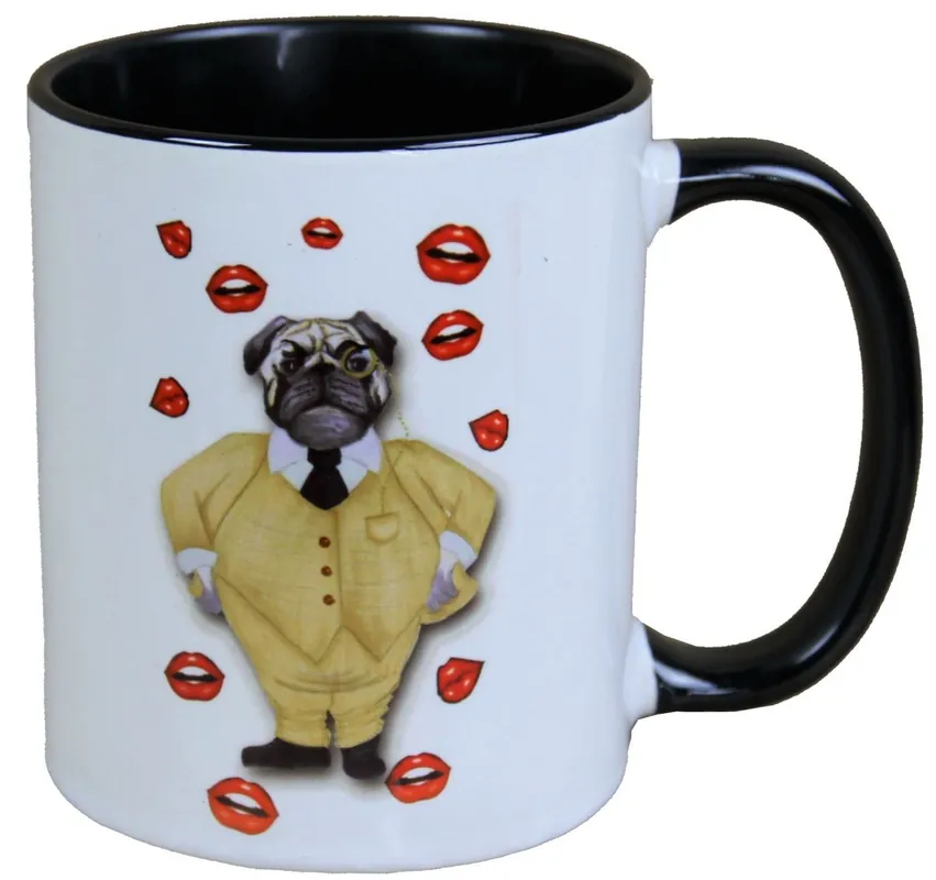 Harald Glööckler Pompöös Mug chien avec costume d'or - conçu par Harald Glööckler Schneller Versand