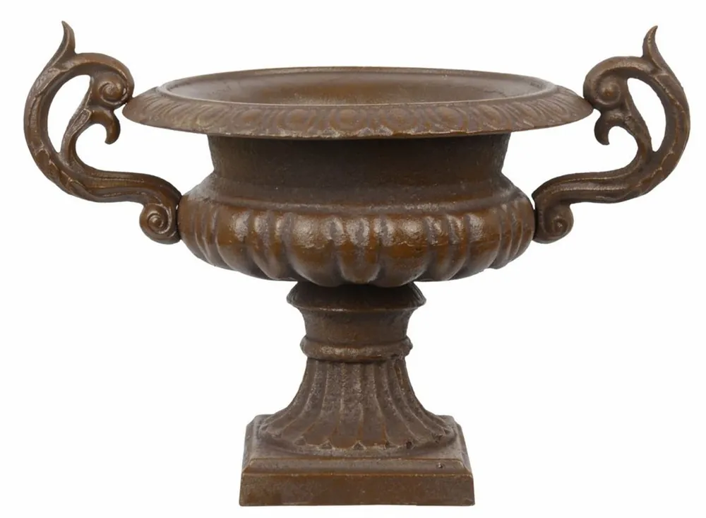 Sonderangebot Casa Padrino Jardinière de style ancien Antique en fonte brun antique - Pot de fleurs