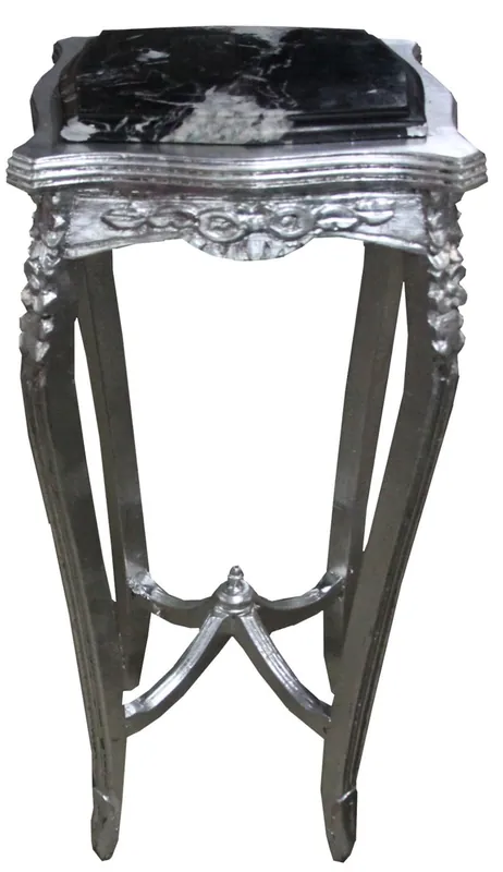 Table d'Appoint Baroque Casa Padrino avec Marbre 87 x 37 cm Style Antique - Table à Fleurs Téléphone Direktkauf