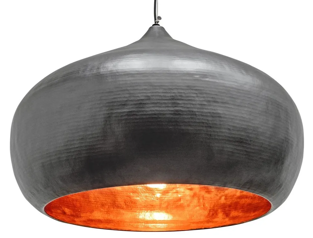 Casa Padrino lumière suspendue de luxe gris Ø 85 x H. 60 cm - Lumière Pendulaire Moderne en Design Industriel Aktuell