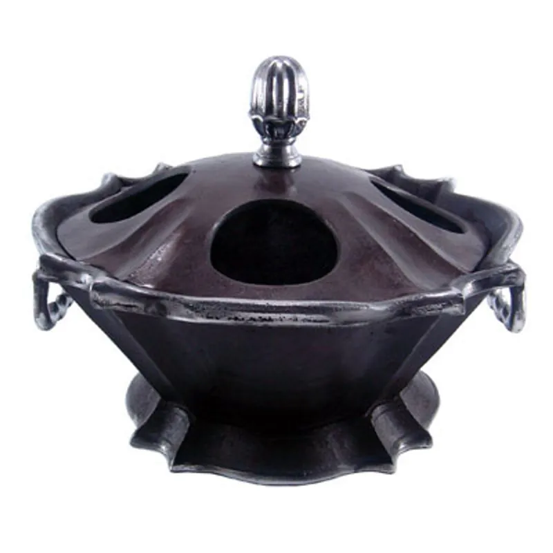 Top-Preis Casa Padrino Baroque refroidisseur à vin pour 4 bouteilles en aluminium / argent antique H 20 cm, diamètre 44 cm - porte-vin hôtel décoration