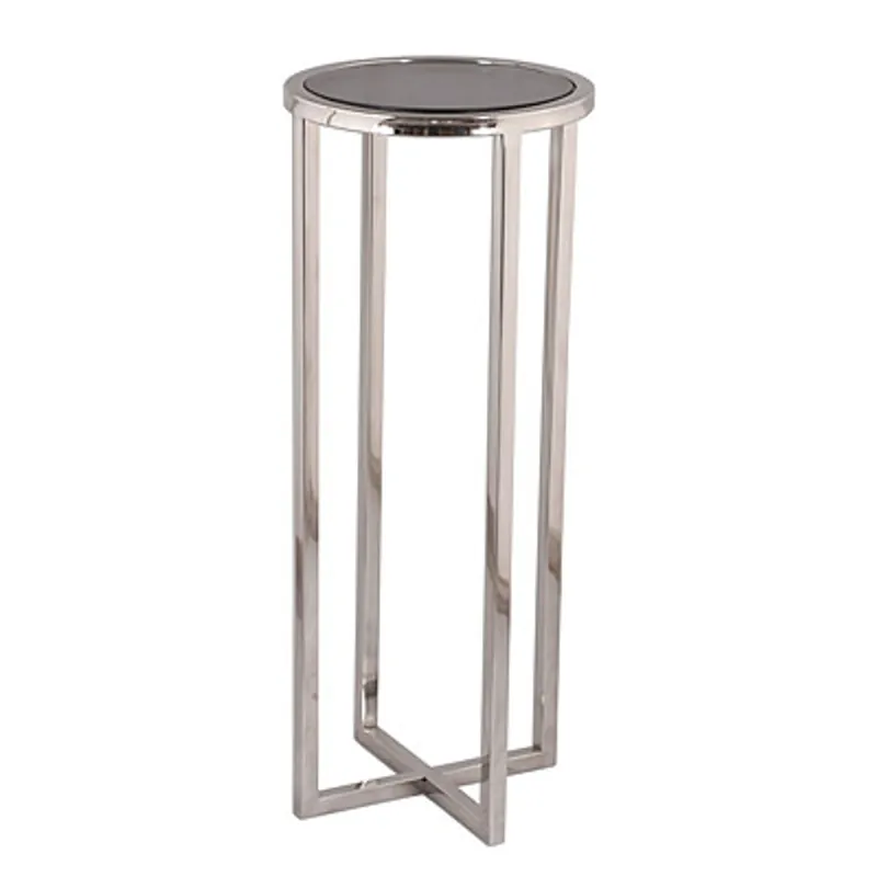 Super-Preis Casa Padrino table d'appoint design argent 30 x 30 x h 75 cm - Meubles de table design