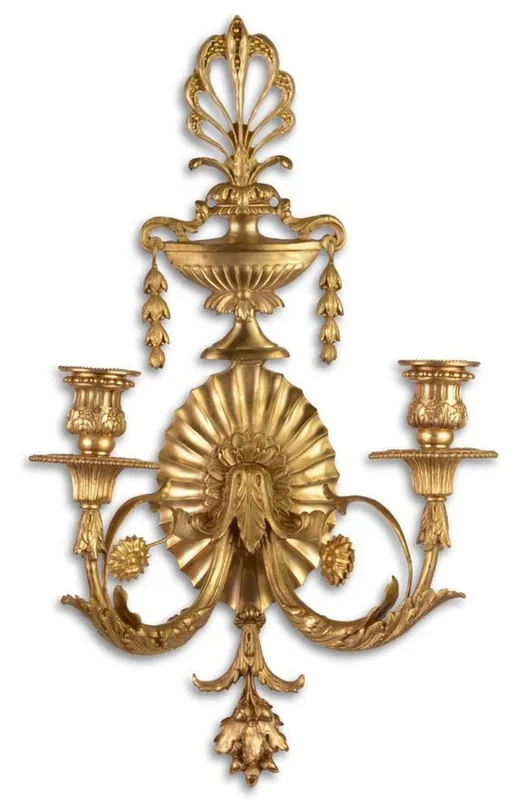 Bestpreis Casa Padrino bougeoir mural baroque or 29,5 x 16 x H. 53,5 cm - Décoration de Salon de Style Baroque