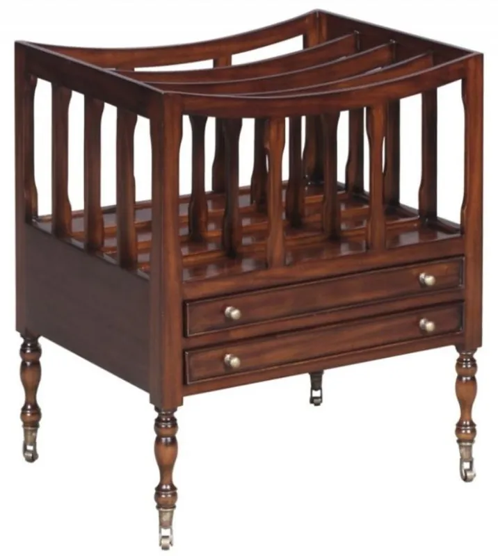 Nur Heute Casa Padrino porte-revues en acajou de luxe marron 48 x 38 x H. 55 cm - Collection de Luxe