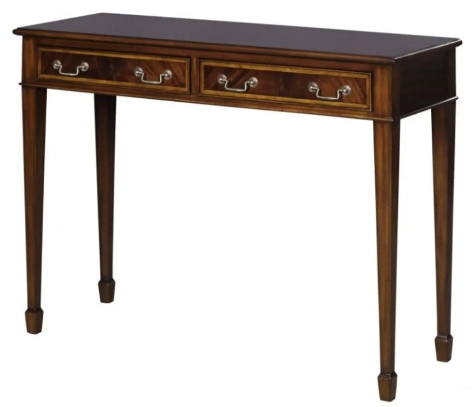 Sonderangebot Casa Padrino Console Art Nouveau en Acajou Brun 102,5 x 36,3 x H. 78,6 cm - Console de Luxe Art Nouveau avec 2 Tiroirs