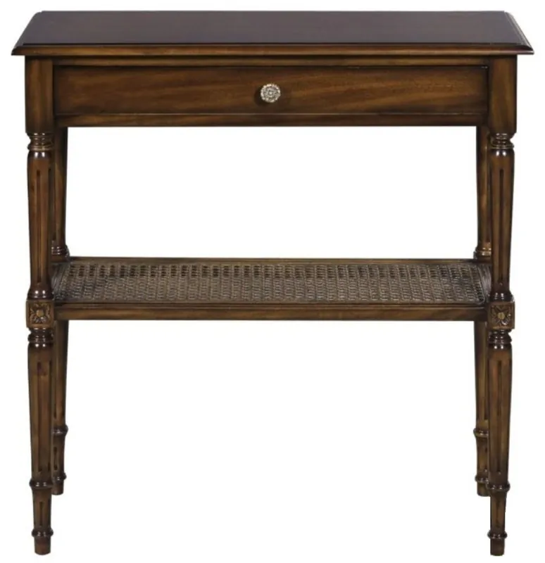 Casa Padrino table de console en acajou Art Nouveau de luxe avec tiroir brun foncé 71 x 28 x H. 76 cm - Console dans le Style Art Nouveau Français Schneller Versand