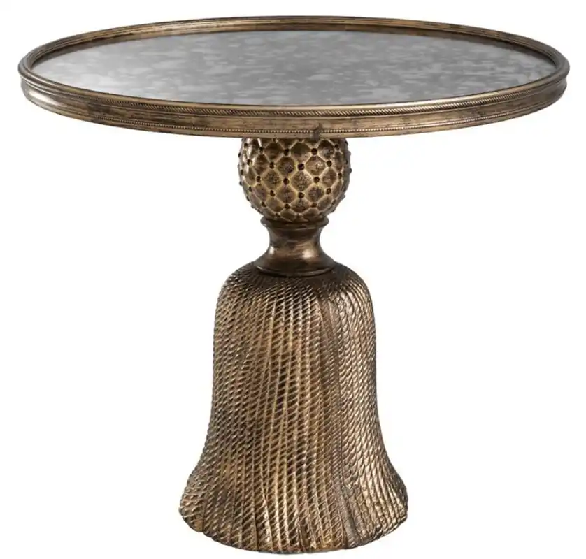 Casa Padrino table d'appoint de luxe antique or Ø 53,5 x H. 47 cm - Meubles de Salon de Luxe Direkt Vom Hersteller