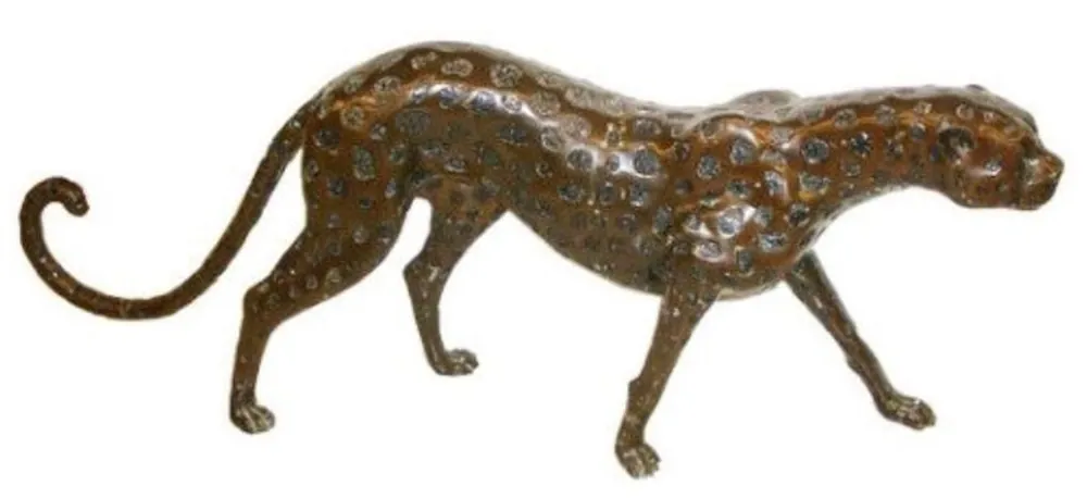 Casa Padrino figurine bronze luxe guépard 140 x 20 x H. 58 cm - Qualité Luxe Top-Angebot
