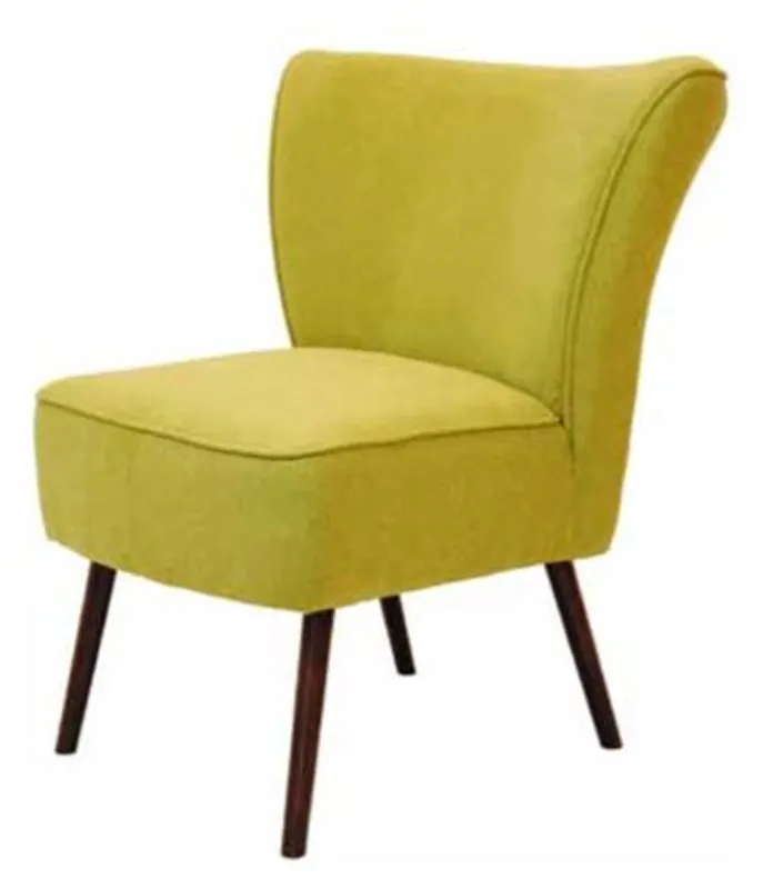 Top-Preis Casa Padrino Retro Salon Fauteuil de Luxe Jaune Vert / Brun 63 x 72 x H. 77 cm - Chaise de Cocktail des Années 1960