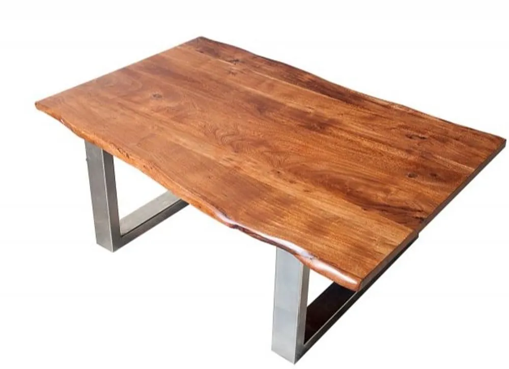 Casa Padrino table basse design en acacia massif bois naturel brun 120 x H. 45 cm - table de salon Neuheit