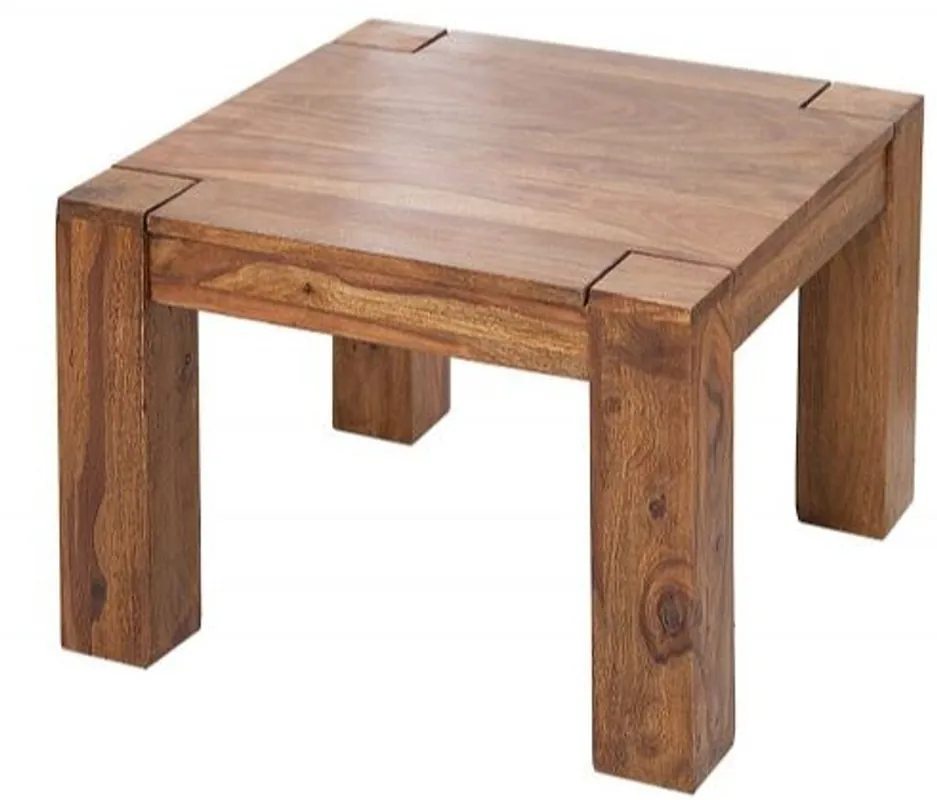 Mega-Angebot Casa Padrino table basse design en bois massif nature 60 x H. 40 cm - bois massif - salon table de salon