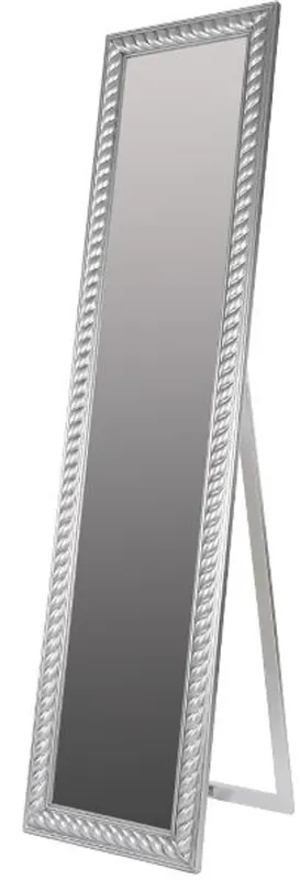Geprüft Casa Padrino Baroque debout miroir argent avec belle armature de cordon d'argent antique H. 180 cm - Handmade