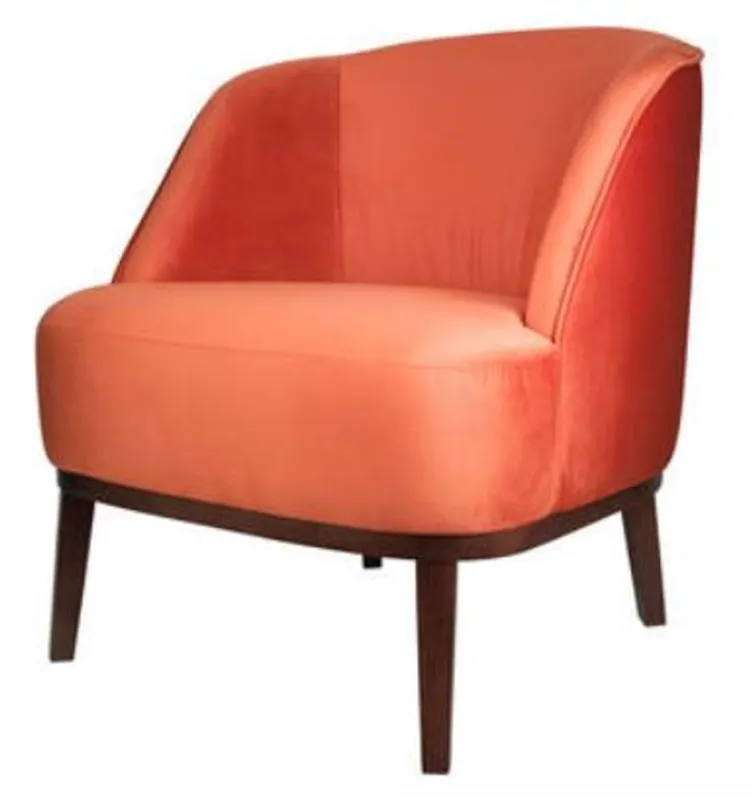 Casa Padrino fauteuil lounge orange / marron 66 x 66 x H. 70 cm - Collection de Luxe Sichere Zahlung