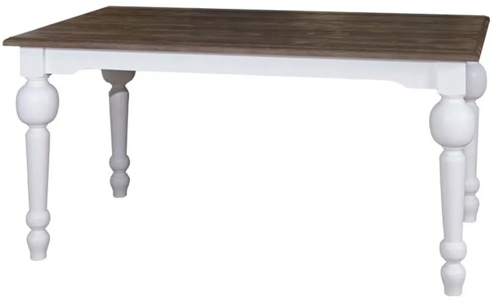 Nur Für Kurze Zeit Casa Padrino table à manger de style campagnard blanc / couleurs naturelles 210 x 90 x H. 75 cm - meubles de salle à manger de style campagnard