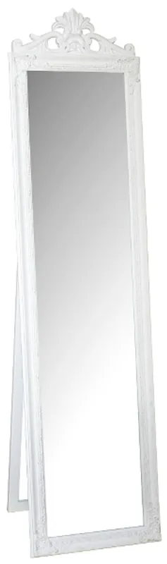 Casa Padrino Baroque debout miroir blanc avec beau cadre baroque et haut ornementale H. 180 cm - fait à la main Rabatt