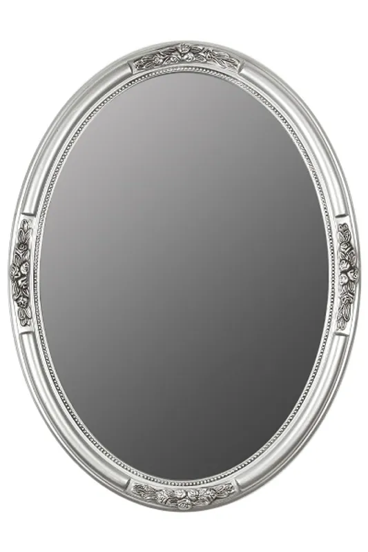 Begrenztes Angebot Casa Padrino Baroque miroir mural ovale argent hauteur 77 cm, largeur 57 cm - noble et somptueux - look vintage - fait à la main