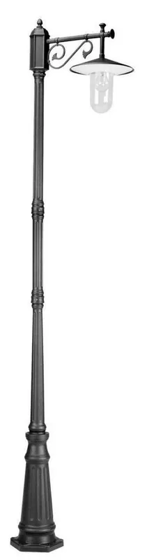Casa Padrino lanterne de jardin / lumière extérieure anthracite 30 x 60 x H. 227 cm - Décoration de Jardin Nostalgique Direktkauf