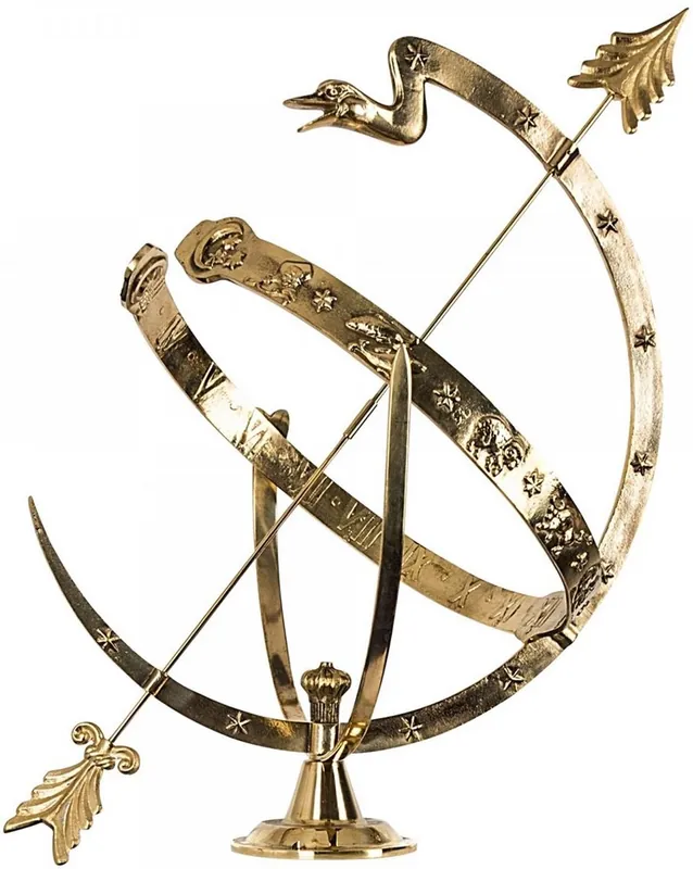 Casa Padrino Art Nouveau Cadran Solaire Or Ø 53 x H. 70 cm - Décoration de Jardin de Luxe Begrenztes Angebot