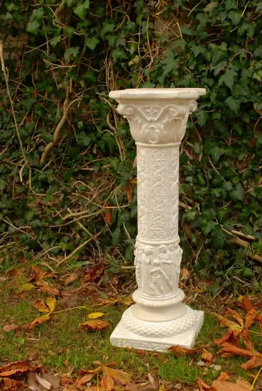 Casa Padrino pilier de pierre artificielle / colonne de fleurs baroque 23 x 23 x H. 73 cm - Diverses Couleurs - Pilier de Jardin de Style Antique Abverkauf