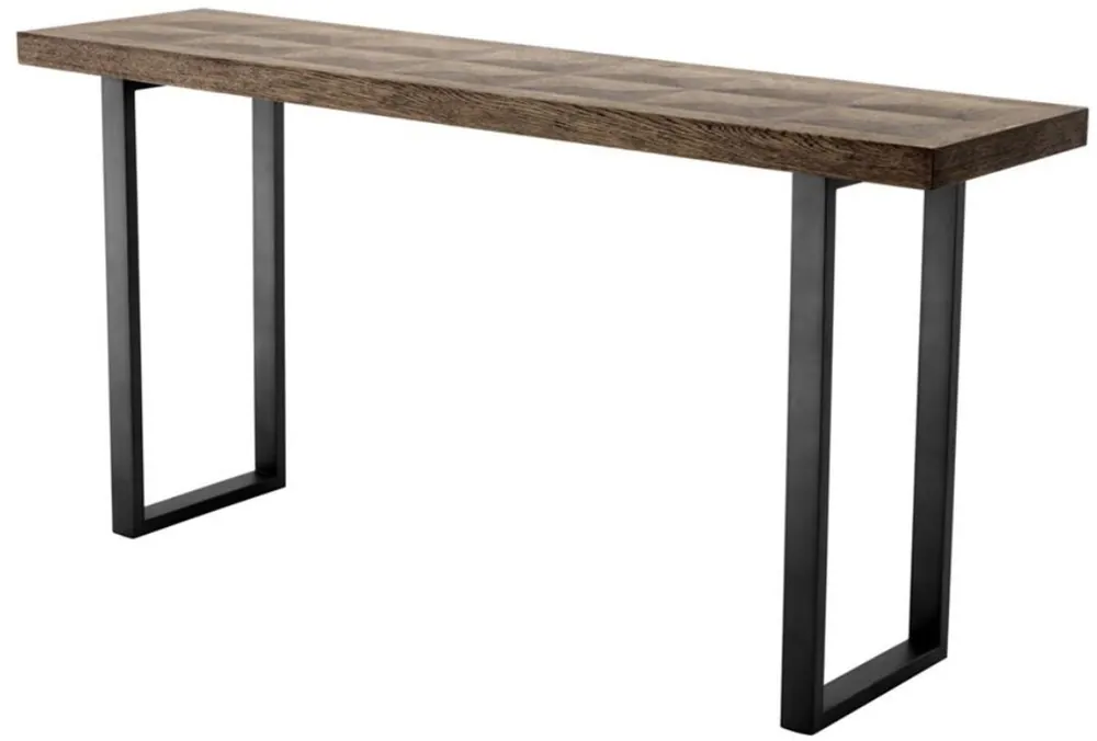 Jetzt Bestellen Casa Padrino console marron / bronze 161 x 40 x H. 78 cm - Console de Salon de Luxe avec Plateau en Chêne
